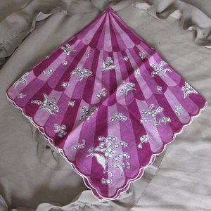 vintage printed cotton handkerchief pocket square